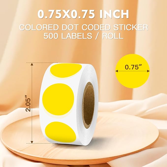 PARLAIM 3/4 Inch Color Coding Label Stickers - Image 2