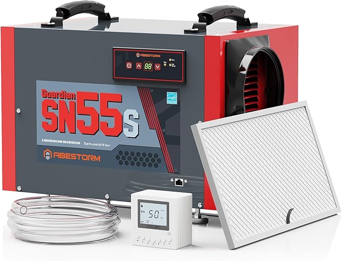 Abestorm Crawl Space Dehumidifier, 120Pint Controls Commercial Dehumidifiers by AbestormSolutionsINC