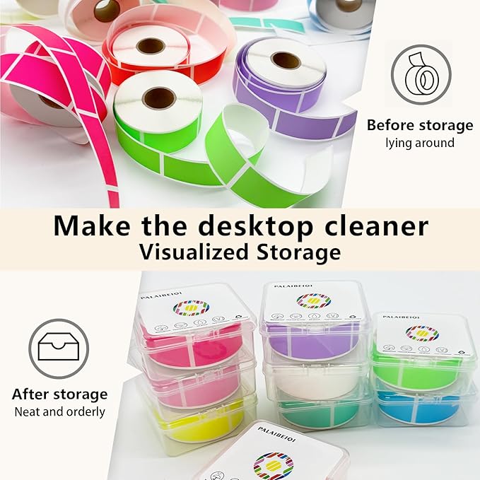 1x2 inch Blank Removable Freezer Labels Printable Rectangle Stickers 500PCS - Image 5