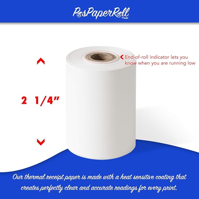 2 1/4" X 85' Thermal Paper, Works - Image 3