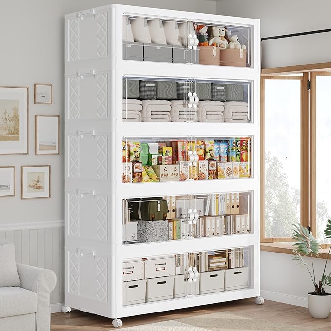 900QT Extra Large Stackable Storage Bins by Atrasee