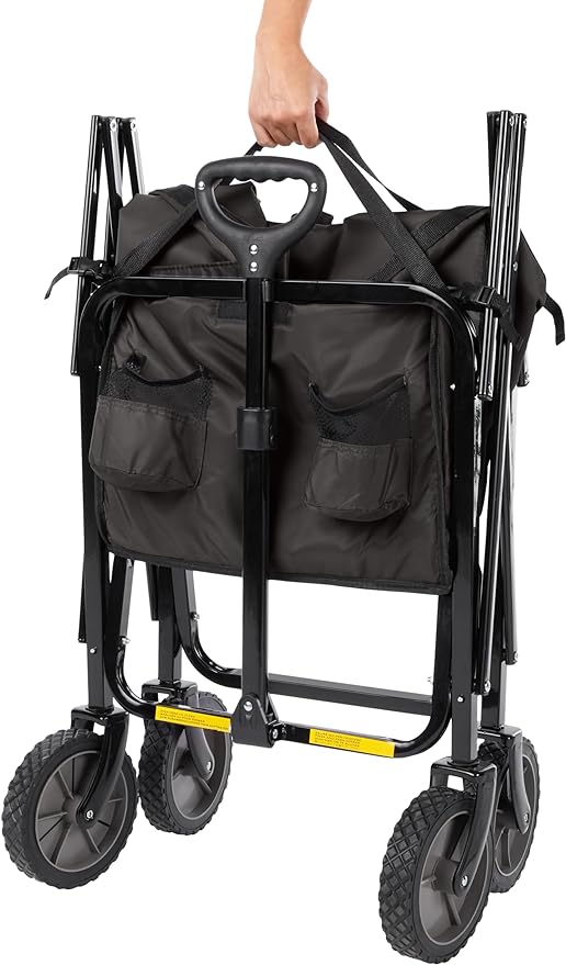 Amazon Basics Collapsible Folding Heavy Duty Utility Wagon - Image 3