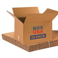 BOX USA Moving Boxes Small 16"L x 10"W x 10"H 10-Pack by BOXUSA