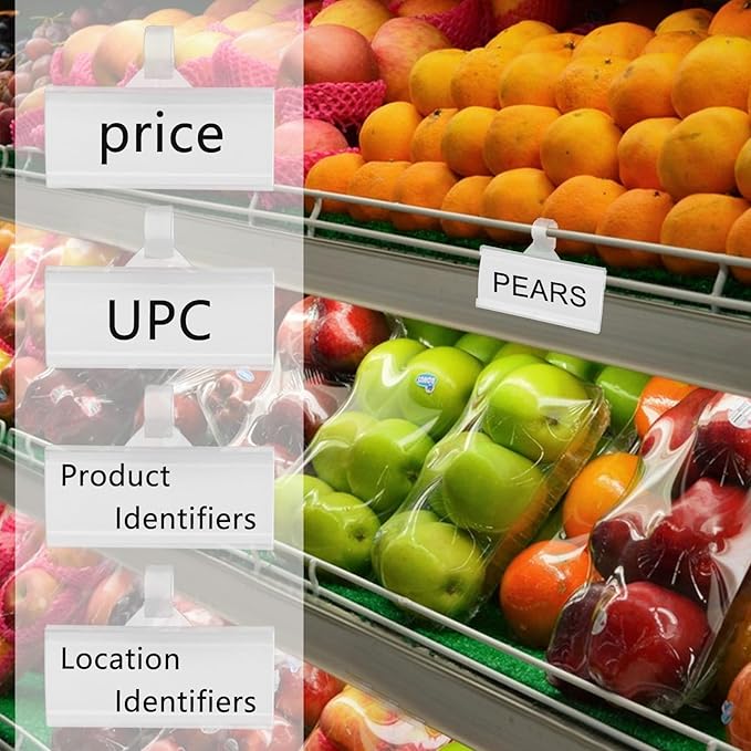 150 Pcs Clear Plastic Wire Shelf Label Holders, Reusable Price Tag Display - Image 6