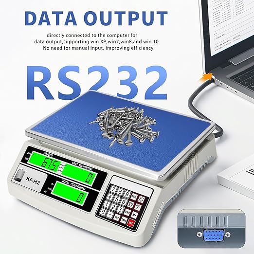 MEIYA Industrial Counting Scale, 30kg/0.5g Digital Coin Scale - Image 4