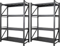 Set of 2 Storage Shelves, 48” Wide Heavy Duty Garage Shelving Units, 4 Tiers by AFAIF