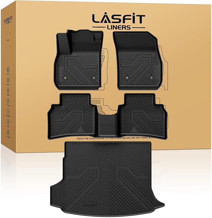 LASFIT Floor Mats & Cargo Mat for Buick Envision 2021-2026, TPE All Weather by LASFIT