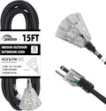 3-Outlets Indoor Outdoor Extension Cord Weatherproof by HONDERSON