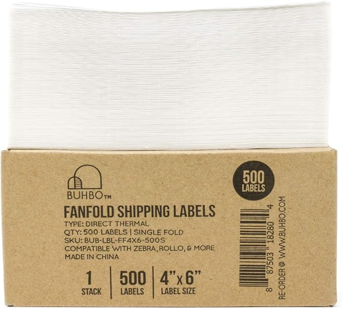 Buhbo 4" x 6" Direct Thermal Labels - Image 6