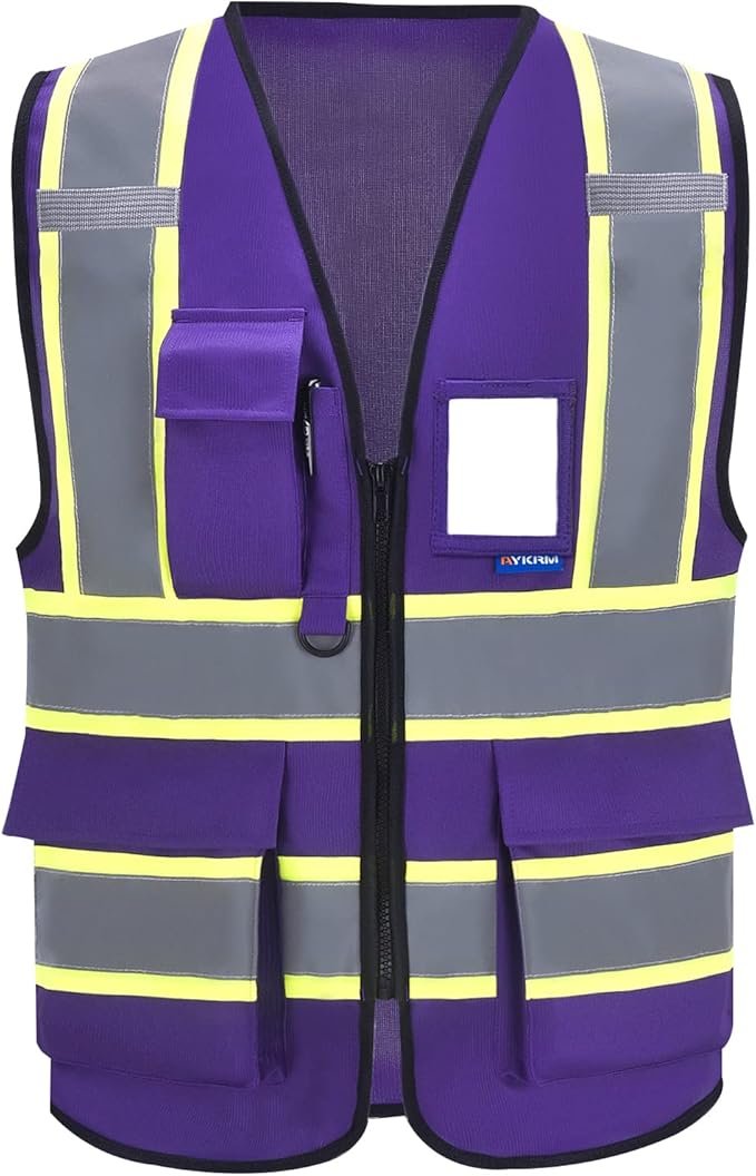 AYKRM 11 color High Vis Reflective Safety Vest by AYKRM