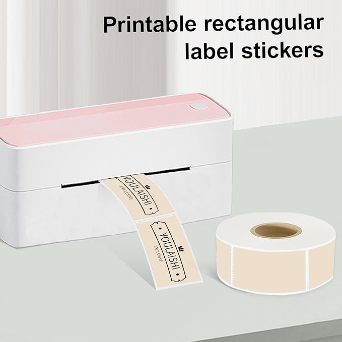 1x2 inch Label Stickers Roll for Thermal Printer 500PCS Colored Removable - Image 2