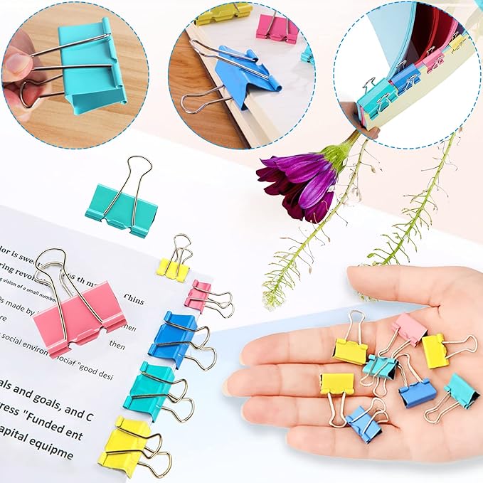 Binder Clips, Medium Small Binder Clips - Image 4