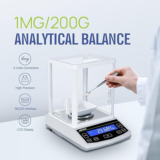Analytical Balance 200x0.001g Lab Scale 0.001g Accuracy High Precision Scale - Image 2