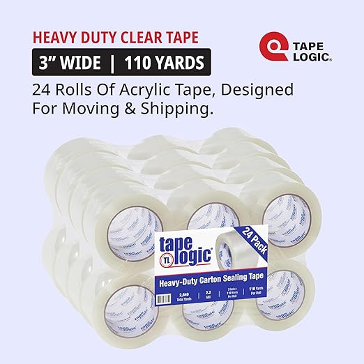 Tape Logic 3" x 110 yds Acrylic Packing Tape 2.2 Mil, & Office, Supplies - Image 2