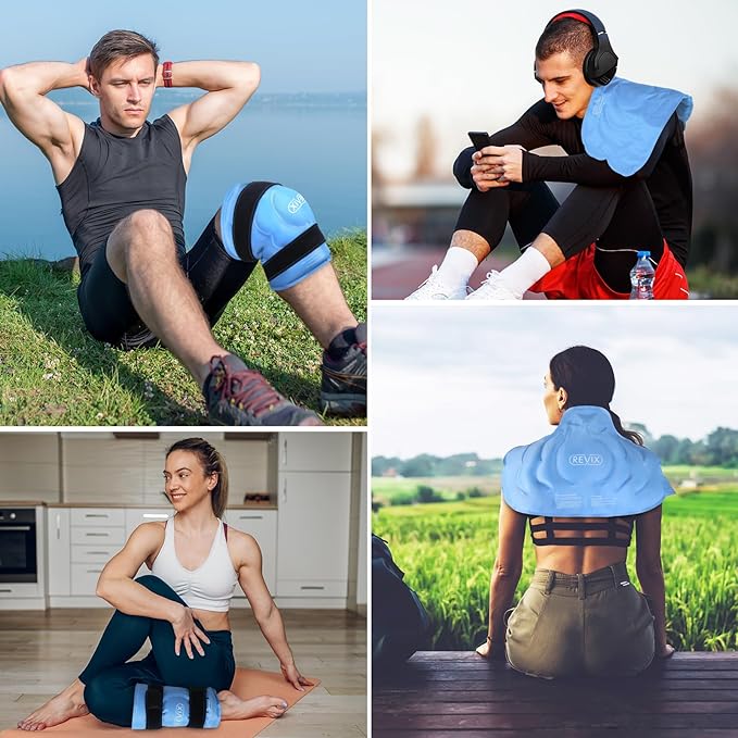 REVIX 20‘’ XXXL Knee Ice Pack Wrap Around Entire Knee, Extra Large Ice Pack - Image 8
