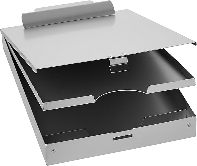 Amazon Basics Metal Storage Clipboard, Three-Tier, letter size by AmazonBasics