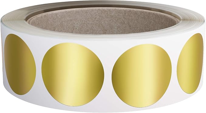Royal Green Labeling Stickers Gold Round Sticker Dots 1 Inch 600 Pack by RoyalGreen