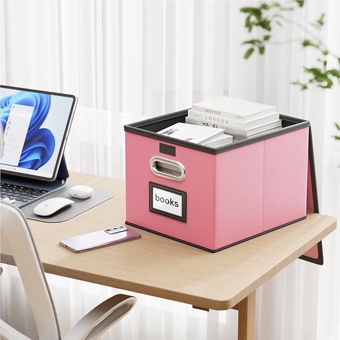 Huolewa Portable Leather File Organizer Boxes - Image 2