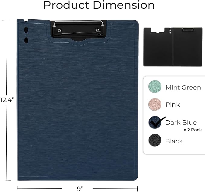 Y YOMA Clipboard Folder, A4 Foldable Plastic Clipboard - Image 6