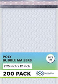 White Poly Bubble Mailers 7.25x12 inch #1 | Self Seal Padded Envelopes | by MAILERVIEW