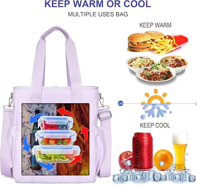 NOL Natural Organic Lifestyle Insulated Lunch Bag - Image 3