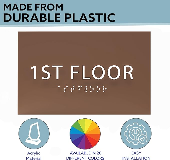 6" X4" 1st Floor Sign - Image 2