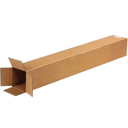 BOX USA Shipping Boxes 4"L x 4"W x 32"H, Storage Box by BOXUSA