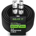 GEARit XLR Male to Female Microphone Cable 3-Pin Balanced Shielded Mixer by GEARit