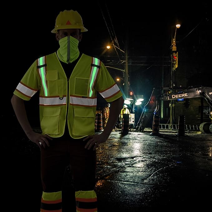 AYKRM Custom Logo Personalised Printed High Visibility Reflective 2 two tone - Image 3