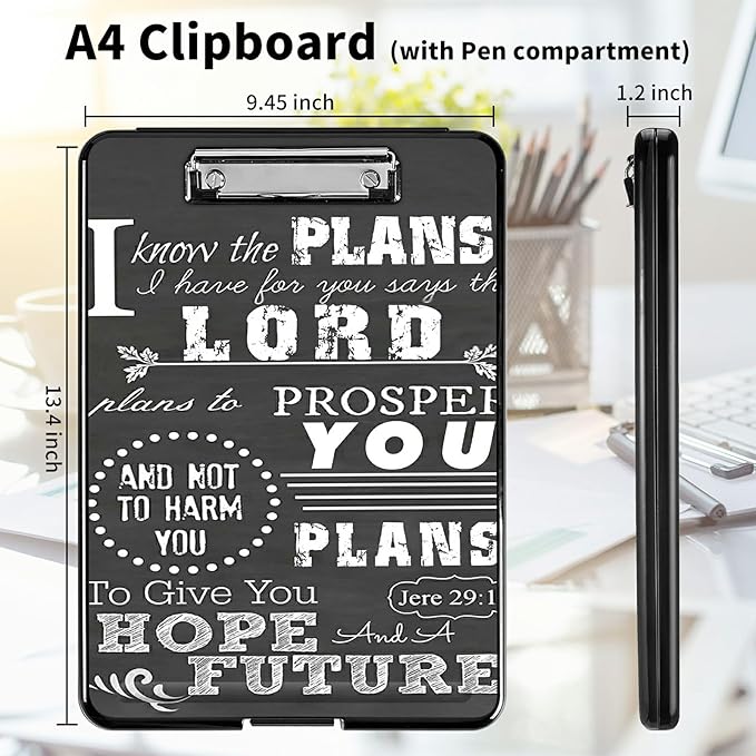 A4 Clipboards, Heavy Duty Waterproof Nursing Plastic Folder Clipboard - Image 2
