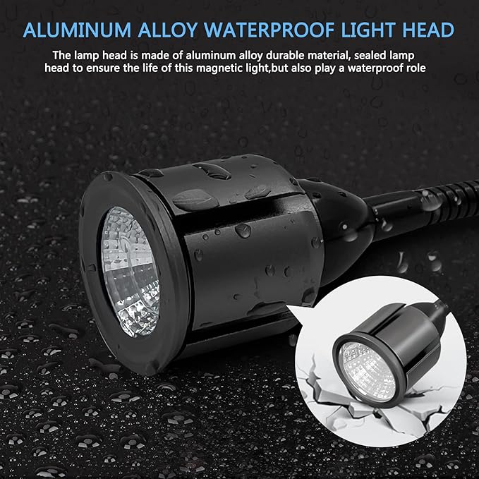 Magnetic LED Work Light with Flexible Gooseneck and Magnetic Base, Magnetic LED - Image 6