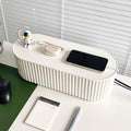 White Cable Management Box, Plastic Cable Box Organizer by NINEWEEN