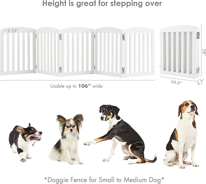 SPIRICH 120" Extra Wide 28" Tall Dog Gate Indoor, Dog Gates - Image 5
