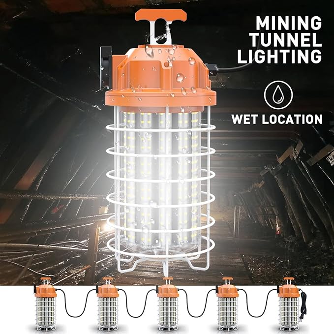 NS 150W LED Temporary Work Light Fixture, 000K 24250 Lumen Daylight White - Image 3