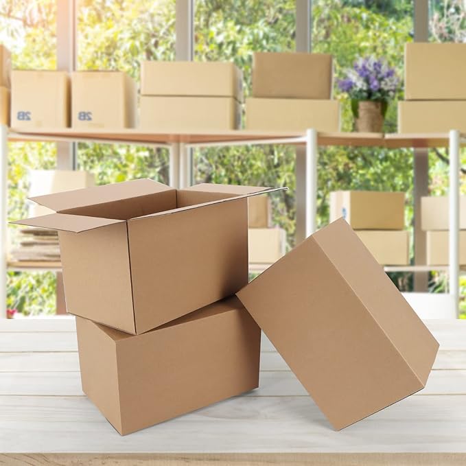 CRUGLA 40 Packs 10x6x6 Shipping Boxes Corrugated Cardboard Boxes Shipping Box - Image 6