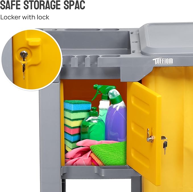 TUFFIOM Multifunctional Janitorial Cart - Image 2