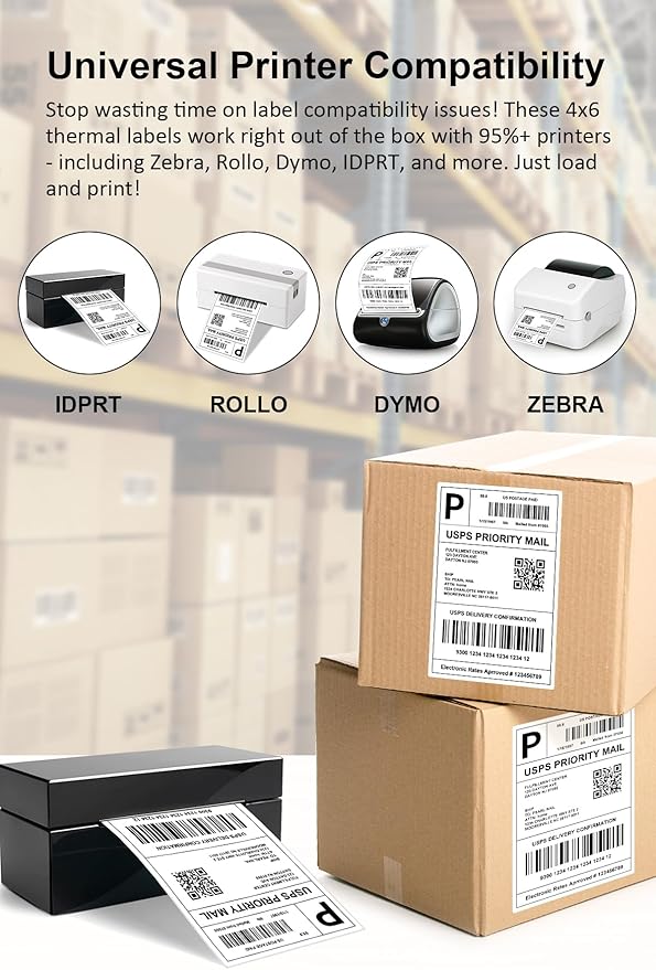 4x6 Thermal Labels, Razuvo Printable Shipping Labels - Image 7