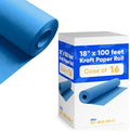 18" x 1200" Dark Blue Kraft Paper, 45 lbs Thickness, Made in USA Kraft Paper by Paclord
