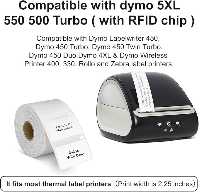 Hehua 10-Roll 2-1/4" x 1-1/4" Compatible - Image 2