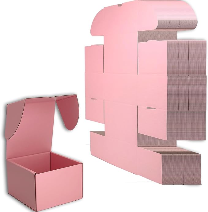 6x6x4 inches Small Shipping Boxes Set of 25 by Lmuze