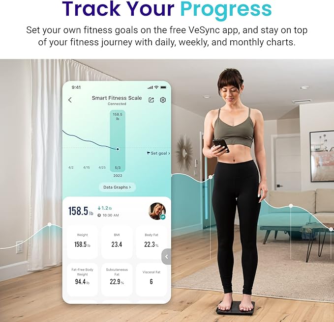 Etekcity Scale for Body Weight and Fat Percentage, FSA&HSA Eligible, Smart - Image 3