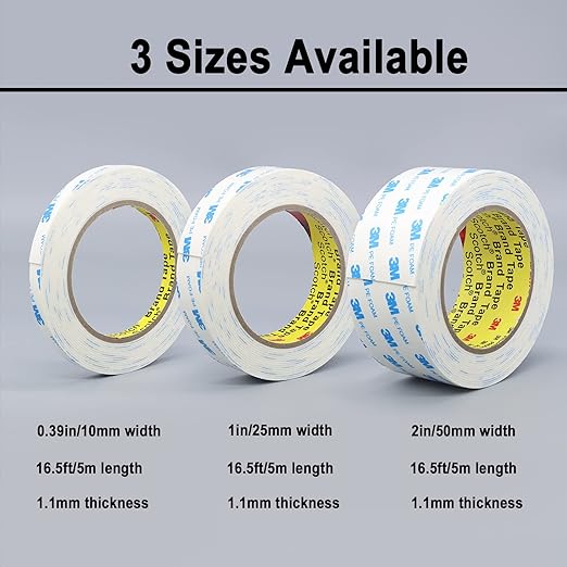Double Sided Tape 16.5ft, Picture Hanging Strips Heavy Duty Mounting Tape - Image 2