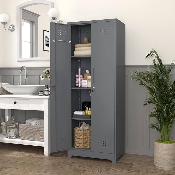 LUCYPAL 65" H Metal Garage Storage Cabinet - Image 7