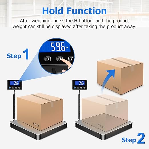 Shipping Scale, 440 lbs/0.35oz High Accurate Digital Postal Scale - Image 4