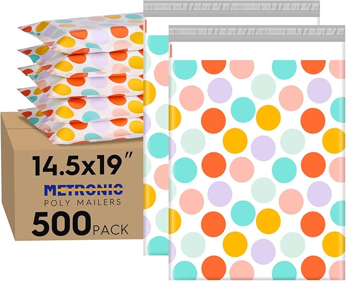 Metronic Poly Mailers 14.5x19 Inch 500pc Shipping Bags by METRONIC