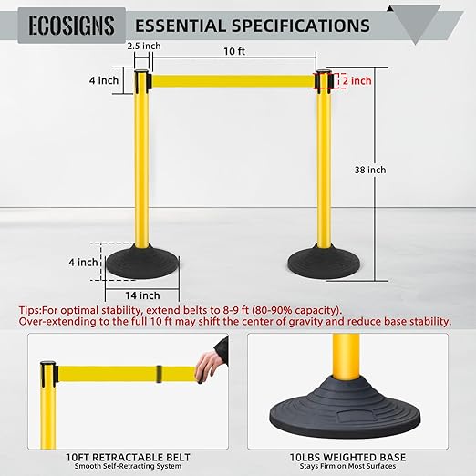 ECOSlGNS 6 Pack Stanchions - Image 3