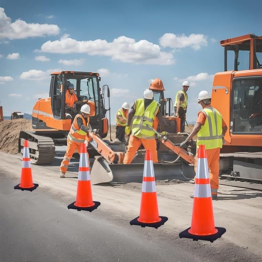 28 inch Traffic Safety Cones Orange Road Cones, Construction Cone - Image 6