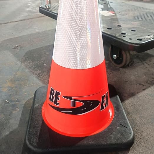 BESEA 28” inch Traffic Safety Cones Orange Road Parking Cones Heavy Duty - Image 3