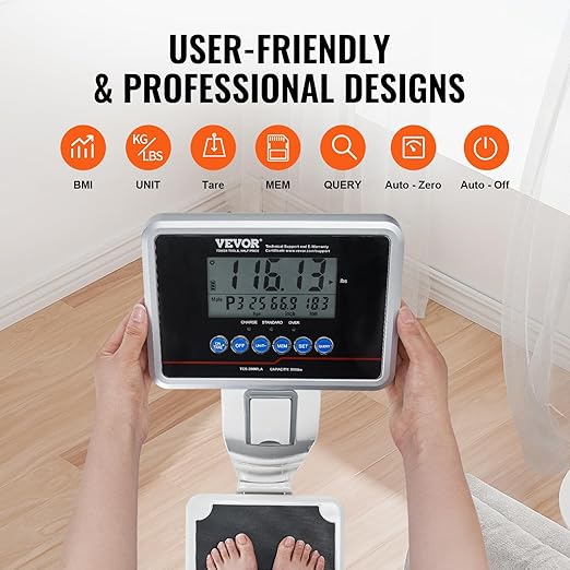 VEVOR Medical Digital Scale, Professional Physician Scale - Image 5