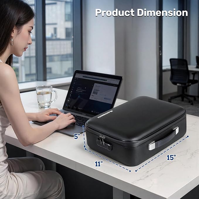 BlackSmith Fireproof Document Box, 4200°F Heat Resistant & Waterproof Hard Case - Image 6